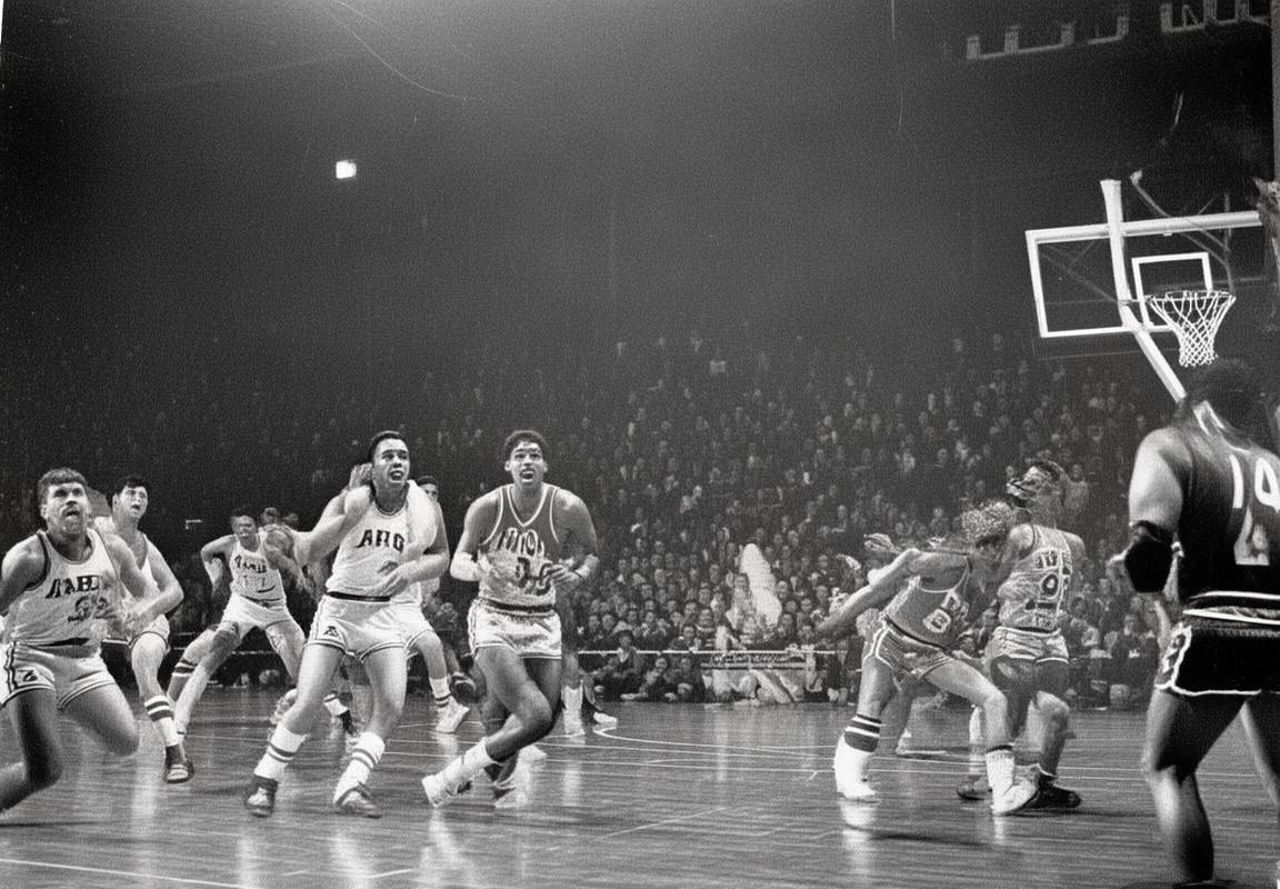 1950年湖人活塞篮球巅峰对决：NBA经典时刻(图1)